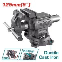 Locksmith vise with anvil 125mm