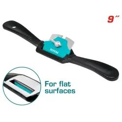 Curved flat surface scraper