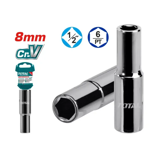 Deep socket head 8mm - 1/2 " Deep socket head 8mm - 1/2 "