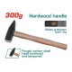Wooden handle hammer 300g Wooden handle hammer 300g