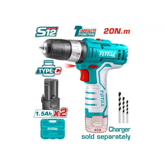 Rechargeable impact screwdriver 12V/20 Nm Rechargeable impact screwdriver 12V/20 Nm