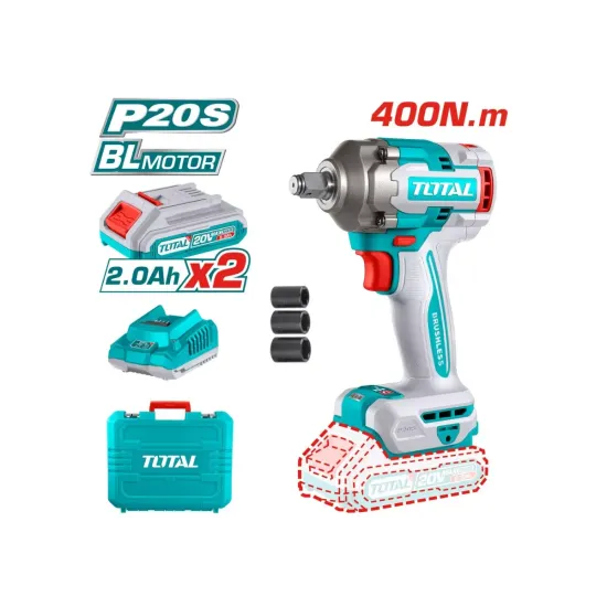 Impact wrench with 20V battery and charger Impact wrench with 20V battery and charger