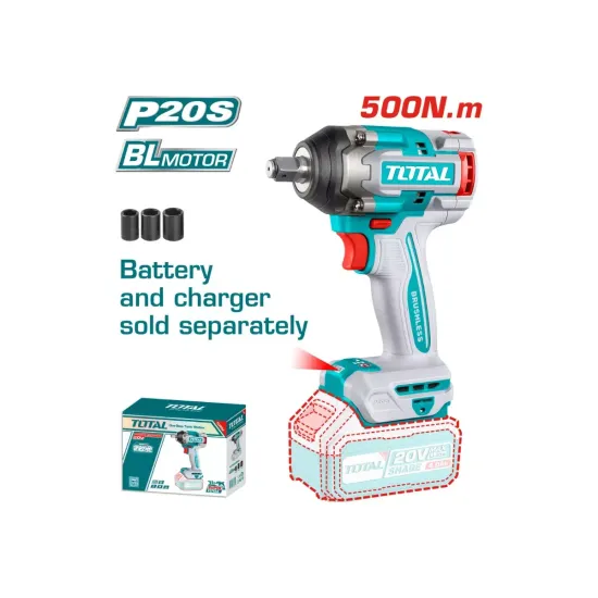 Battery impact wrench 20V / 500 Nm Battery impact wrench 20V / 500 Nm