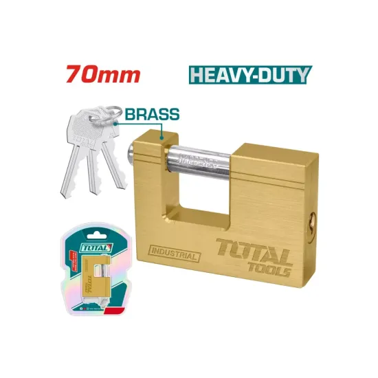 Heavy duty brass block padlock 70mm Heavy duty brass block padlock 70mm