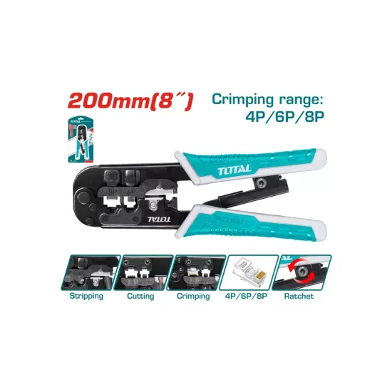 Modular plug crimper 203mm Modular plug crimper 203mm