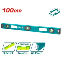 Magnetic aluminum construction level 1000mm