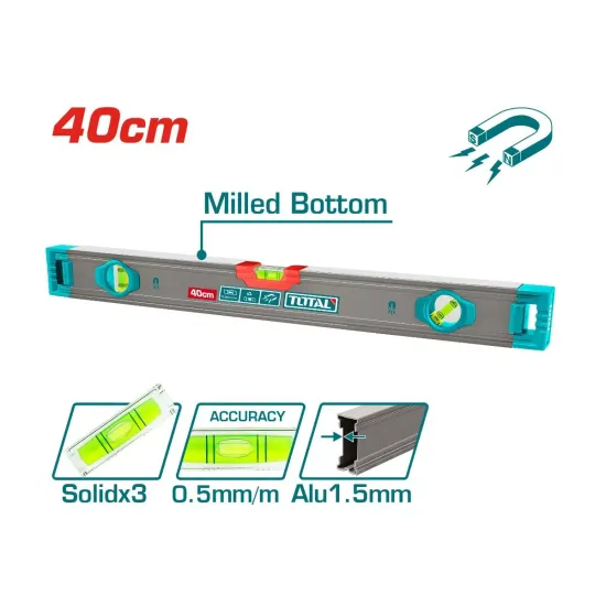 Level with powerful magnets 400mm Level with powerful magnets 400mm