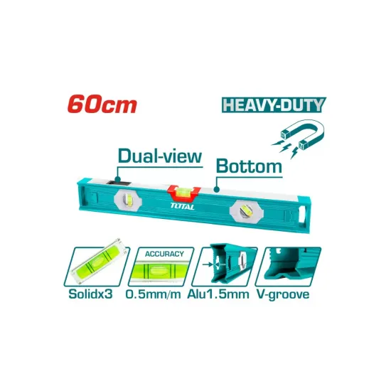 Magnetic aluminum construction level 600mm Magnetic aluminum construction level 600mm