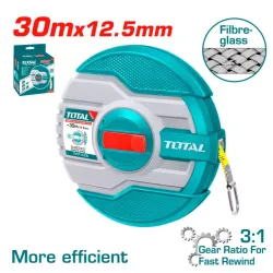 Fiberglass measuring tape 30m