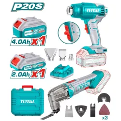 Combo set hair dryer, renovator, batteries and charger