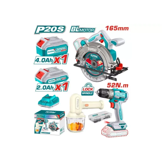 Combo set Cordless circular saw and screwdriver, cordless hand mixer, battery and charger Combo set Cordless circular saw and screwdriver, cordless hand mixer, battery and charger