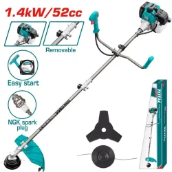 Gasoline grass trimmer and bush cutter 1.4 Kw