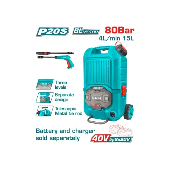 Li-ion pressure washer 2x20V Li-ion pressure washer 2x20V