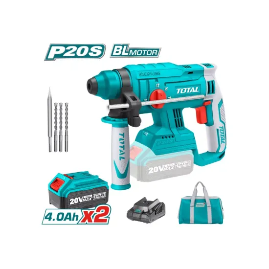 Li-Ion Rotary Hammer 20V / 4A / 1,7J/Brushless Motor/INDUSTRIAL Li-Ion Rotary Hammer 20V / 4A / 1,7J/Brushless Motor/INDUSTRIAL