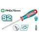 Phillips crosshead screwdriver PH0x75mm Phillips crosshead screwdriver PH0x75mm