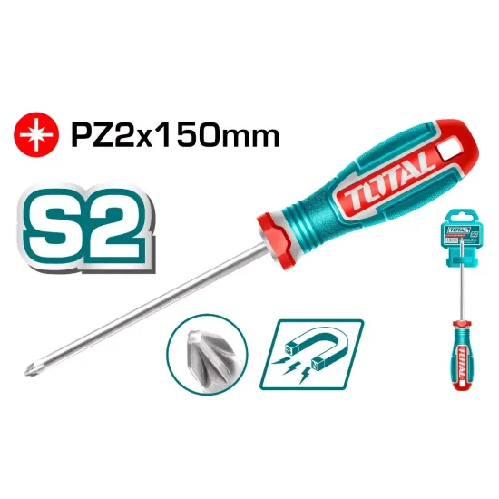 Pozidriv screwdriver 6․0 x 150 mm Pozidriv screwdriver 6․0 x 150 mm