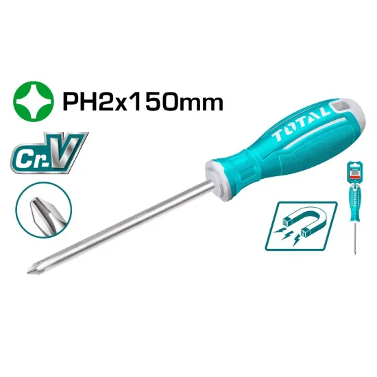 Phillips screwdriver PH 2x125 mm Phillips screwdriver PH 2x125 mm