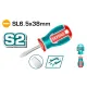 Slotted screwdriver SL6.5x38 mm Slotted screwdriver SL6.5x38 mm