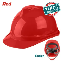 Construction helmet red