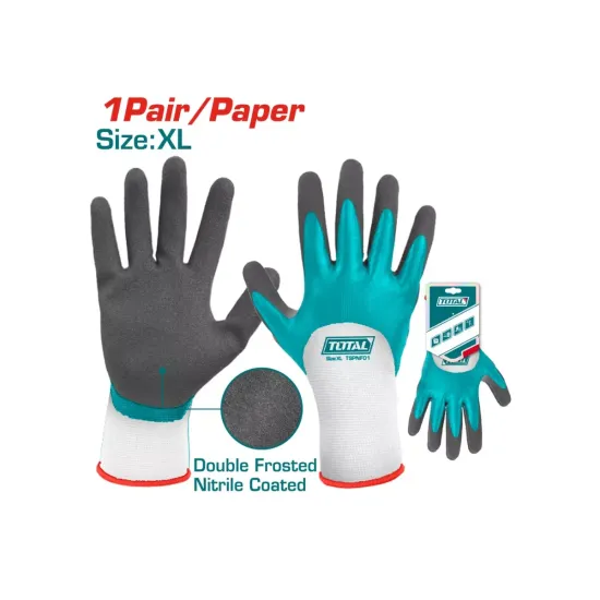 Nitrile frosted coated gloves XL Nitrile frosted coated gloves XL
