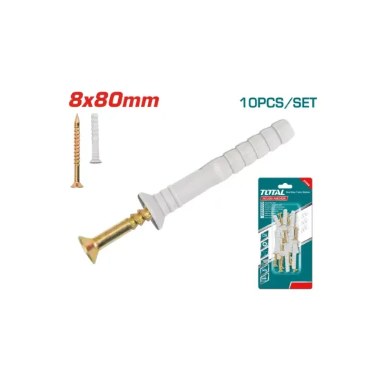 Screw with nylon dowel set 10pcs Screw with nylon dowel set 10pcs