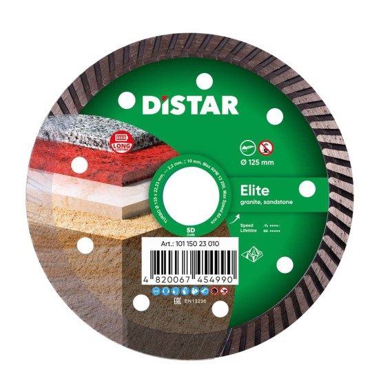 Diamond cutting disc DISTAR Turbo 125 Elite 125x22.22x10x2.2mm Diamond cutting disc DISTAR Turbo 125 Elite 125x22.22x10x2.2mm