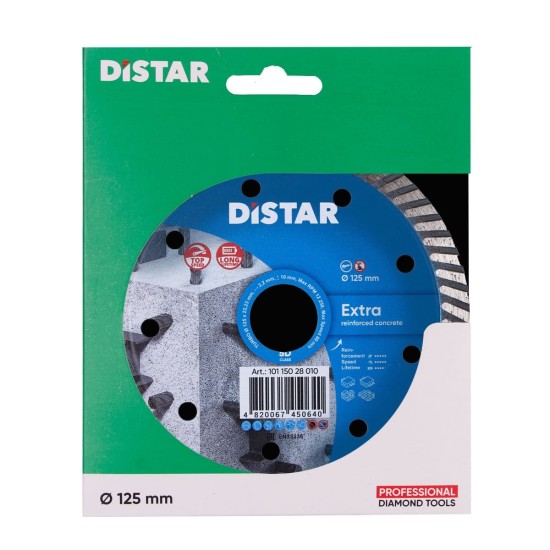 Diamond cutting disc Turbo 125 Extra 125x22.22x10x2.2mm Diamond cutting disc Turbo 125 Extra 125x22.22x10x2.2mm