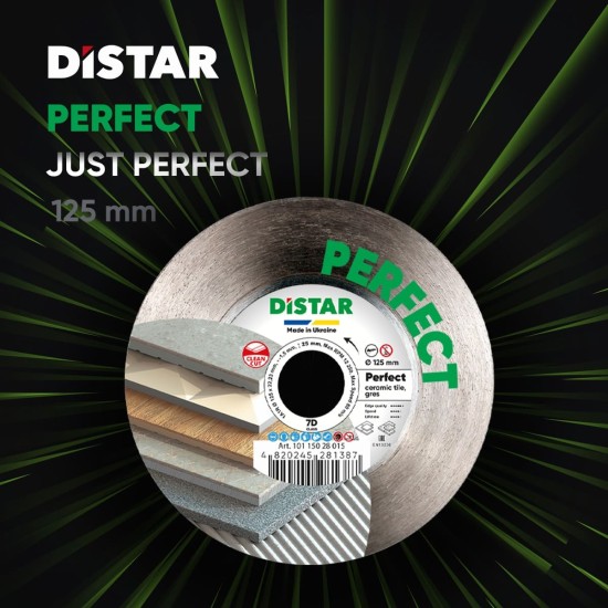 Diamond cutting disc 1A1R 125x22,23H Perfect Diamond cutting disc 1A1R 125x22,23H Perfect