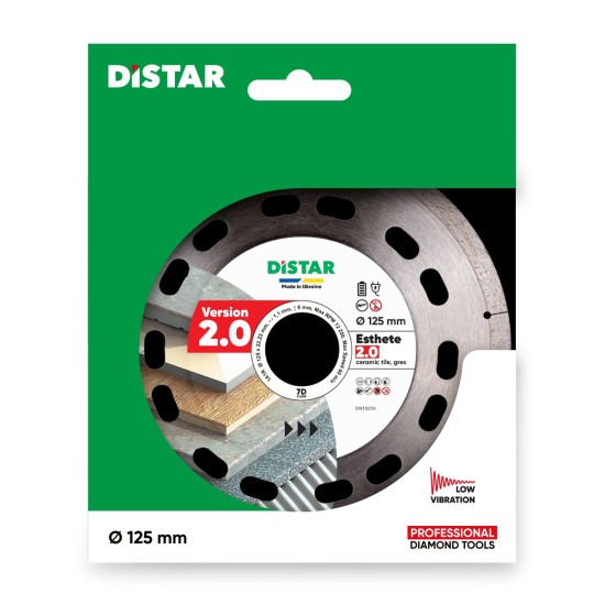 Diamond cutting disc 1A1R Esthete 2.0․ 125x22․23x1.1x6 Diamond cutting disc 1A1R Esthete 2.0․ 125x22․23x1.1x6