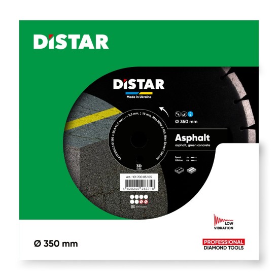 Diamond cutting disc for asphalt 350x25.4x3.5 1A1RSS 350 Asphalt Diamond cutting disc for asphalt 350x25.4x3.5 1A1RSS 350 Asphalt