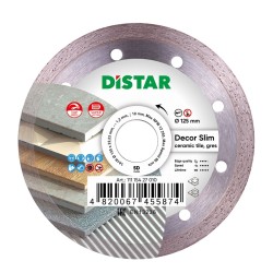 Diamond cutting disc 1A1R 125x22.22x10x1.2mm  Decor Slim