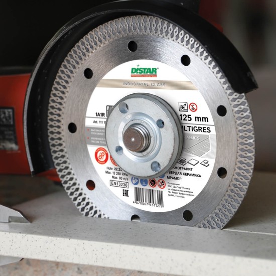 Diamond cutting disc 1A1R 125 Multigres 125x22.22x1.4 - 10x1.6mm Diamond cutting disc 1A1R 125 Multigres 125x22.22x1.4 - 10x1.6mm