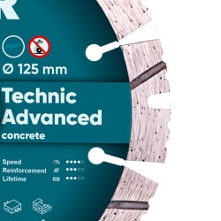 Diamond cutting disc DISTAR 1A1RSS 125 Technic Advanced 125x22.22x11x2.2mm
