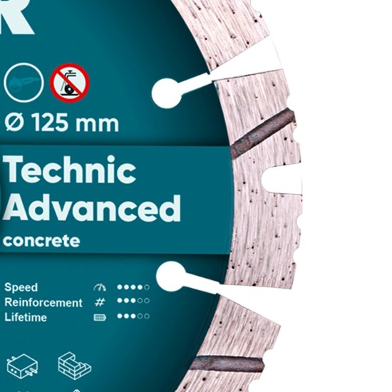 Diamond cutting disc DISTAR 1A1RSS 125 Technic Advanced 125x22.22x11x2.2mm Diamond cutting disc DISTAR 1A1RSS 125 Technic Advanced 125x22.22x11x2.2mm
