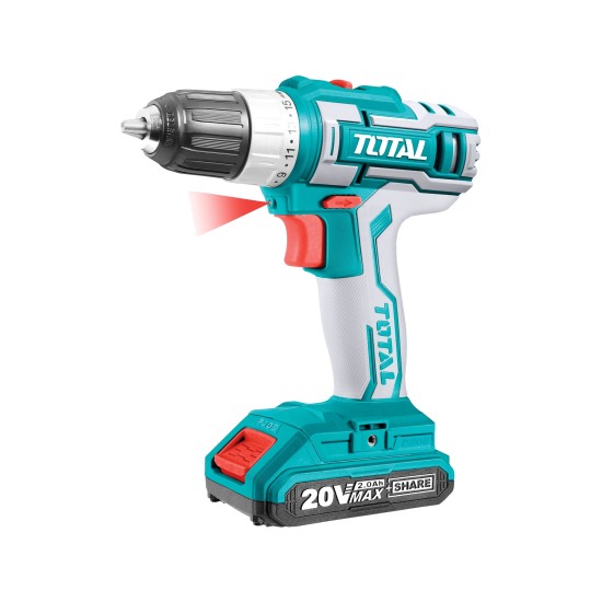 Cordless Drill - Screwdriver / 20V / 2A / 45Nm /+1 Battery / INDUSTRIAL Cordless Drill - Screwdriver / 20V / 2A / 45Nm /+1 Battery / INDUSTRIAL