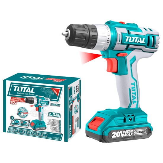 Cordless Drill - Screwdriver 20V, 2A , 45Nm Cordless Drill - Screwdriver 20V, 2A , 45Nm