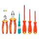 A set of dielectric tools up to 1000V 6pcs. A set of dielectric tools up to 1000V 6pcs.
